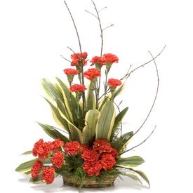 Online Flower Delivery-Basket Bouquet 9