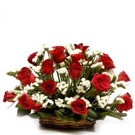 Online Flower Delivery-Basket Bouquet 21