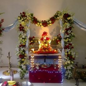 Ganpati decoration
